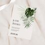 Tropical Foliage Wedding Invitations, thumbnail 1 of 4