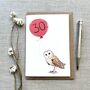 Personalised Barn Owl Birthday Card, thumbnail 2 of 4