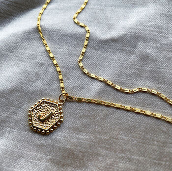 Personalised Simple Initial Gold Plated Necklace, 12 of 12