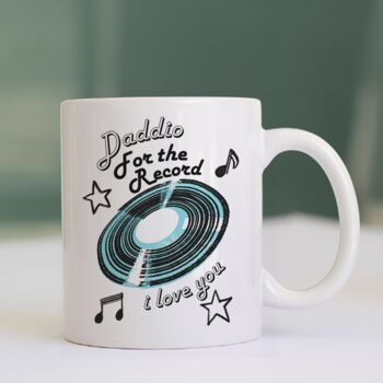 Personalised 'For the record' Mug For Him, 2 of 4