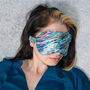 100% Silk Eye Mask Vibrant Abstract, thumbnail 5 of 5