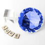 Personalised Blue Diamond Paperweight, thumbnail 4 of 6
