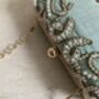 Mint Green Pearl Rectangular Clutch Bag, thumbnail 7 of 9
