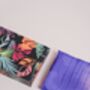 100% Mulberry Silk Scarf, Ombre Purple Blue Pink, thumbnail 6 of 7