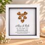 Personalised 5th Anniversary Gift Framed Wooden Heart, thumbnail 1 of 9