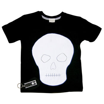 Skull Glow In The Dark Interactive T Shirt/ Sweatshirt, 2 of 6