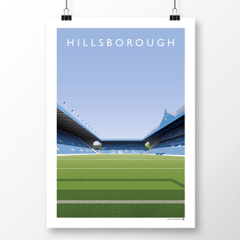 Sheffield Wednesday Hillsborough Stadium Poster, 2 of 8