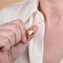 Starlight Keepsake Heart Locket Necklace Sterling Silver, thumbnail 2 of 4