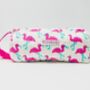 Handmade Quilted Flamingo Pencil Case, thumbnail 1 of 5