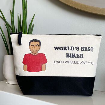 Personalised Worlds Best Dad Fathers Day Washbag, 2 of 3