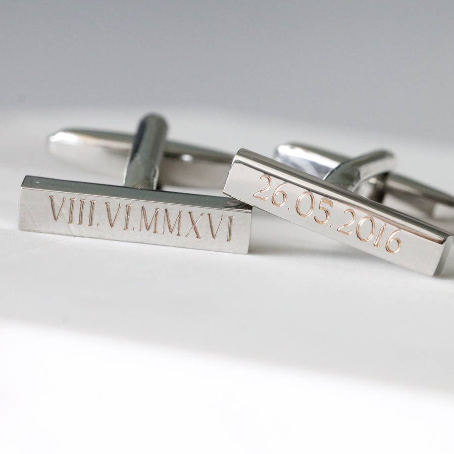 Image of Personalised Special Date Cufflinks