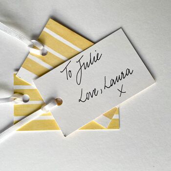 Striped Lemon Gift Tags, 4 of 5