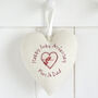 Personalised Ruby 40th Wedding Anniversary Heart Gift, thumbnail 6 of 11