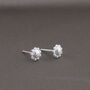 Sterling Silver Sunflower Earrings 'Sunshine', thumbnail 8 of 10