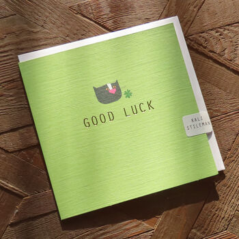 Gold Foiled Good Luck Card, 3 of 3