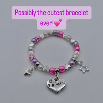 Personalised Sister Bracelet Or Cousin Charm Bracelet, 3 of 12