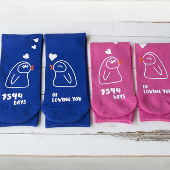 Personalised Days Of Loving You Penguin Socks, 2 of 3