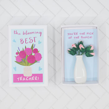 Best Teacher Bunch Of Roses In A Matchbox, 5 of 6