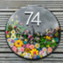 Personalised Slate House Number, Floral House Sign, thumbnail 8 of 12
