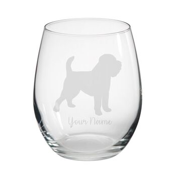 Personalised Griffon Bruxellois Engraved Glass, 4 of 6