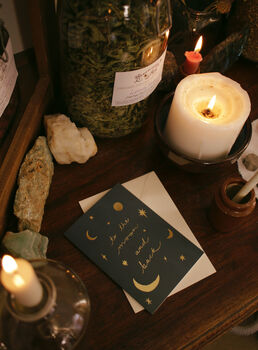 Moon And Back Astrology Love Card, 4 of 4