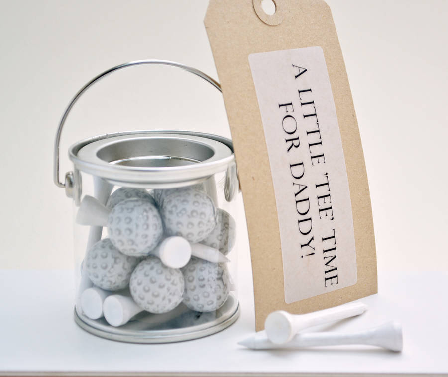 Mini Personalised Chocolate Golf Ball Bucket By Me And My Sport