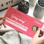 Valentine's Day Going Away Scratch Card Boarding Pass, thumbnail 2 of 10