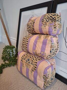 Set Of Three Quilted Cosmetic Bags Tiger, 3 of 6
