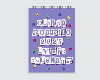 Olivia Rodrigo 2025 Lyric Calendar, 2 of 10