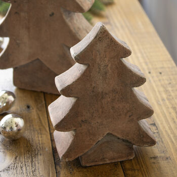 Terracotta Effect Christmas Tree Ornament, 5 of 5