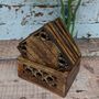Wooden Jali Carved Coasters, thumbnail 5 of 8