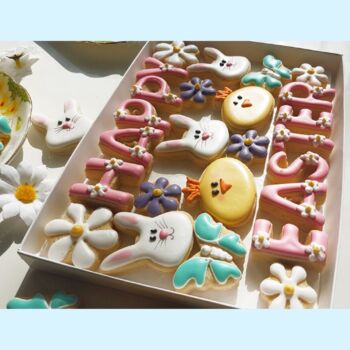 'Happy Easter' Family Size Cookie Letterbox Gift, 3 of 3