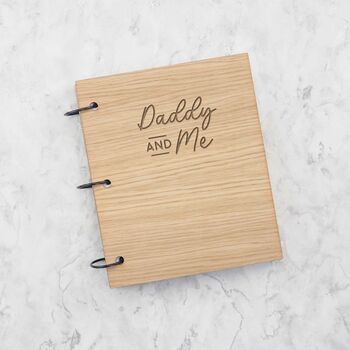 Engraved ‘Daddy And Me/Us’ Photo Album Book, 5 of 11