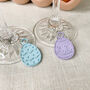 Set Of Leather Easter Wine Glass Charms, thumbnail 1 of 4