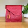 Cross Body Bag With Tassel In Red, thumbnail 1 of 2