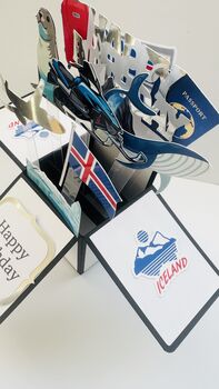 Personalisable Iceland Themed 3D Greeting/Gift Card, 3 of 6