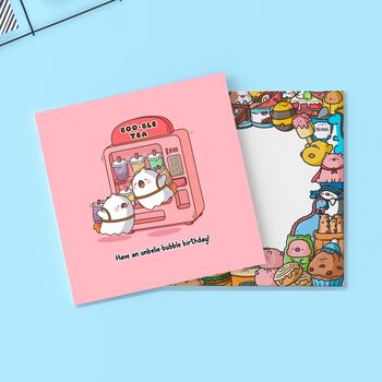 Bubble Tea Jetpacks Birthday Card | Cute Greetings Card, 3 of 4