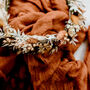 Aurelia Rust Dried Flower Crown Wedding Headband, thumbnail 3 of 3