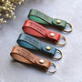 Groomsman Gifts Personalised Leather Keyrings With Initials And Wedding Role, thumbnail 1 of 9