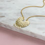 Gold Plated Hammered Pearl Fringe Necklace, thumbnail 6 of 8