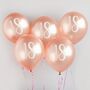 Five Rose Gold Eighteenth Birthday Party 18 Balloons, thumbnail 1 of 2