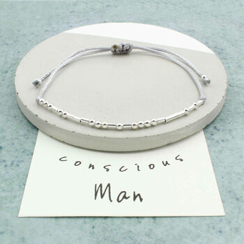 Personalised Silver Plated Morse Code Message Bracelet, 4 of 9