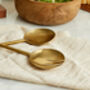 Reine Matte Gold Salad Server Set, thumbnail 3 of 3