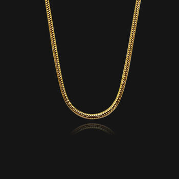 Snake Chain Necklace, 18k Gold Plated, 3 of 6
