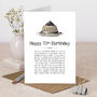 70th Birthday Cake Card, thumbnail 1 of 5
