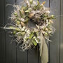 Nigella Dried Wreath With Bay And Statice 'Bay White', thumbnail 6 of 6