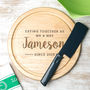Personalised Dining Together Anniversary Cheeseboard, thumbnail 2 of 4