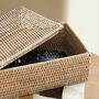 Marbury Rectangular Lidded Storage Basket, thumbnail 3 of 4
