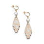 'Tegen' Sustainable Wood And Pearl Earrings, thumbnail 10 of 12