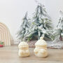 Two Cute Snowman Christmas Candles And Festive Decor, thumbnail 11 of 11